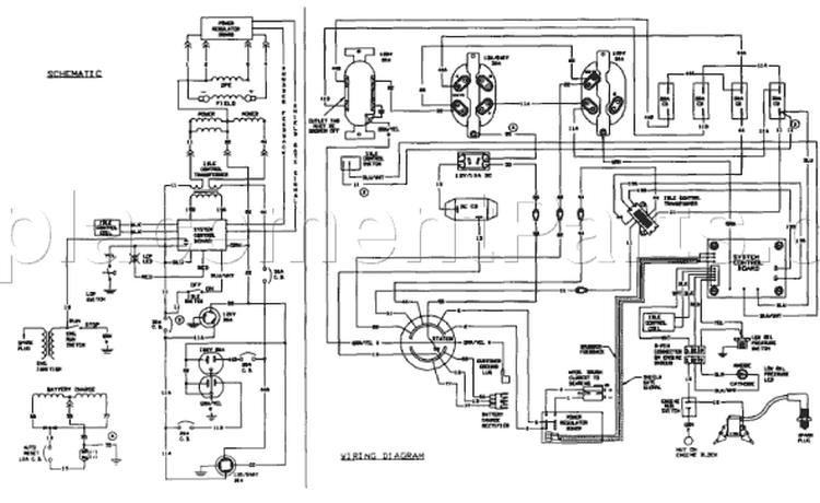 Page B Diagram and Parts List for 9778-6  Briggs and Stratton Generator